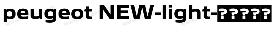 peugeot NEW-light字体转换